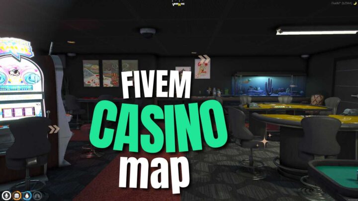 Casino Map Fivem with scripts, MLOs, heists, interiors, jobs, maps, and more. Enhance your roleplay server with exciting casino experiences.