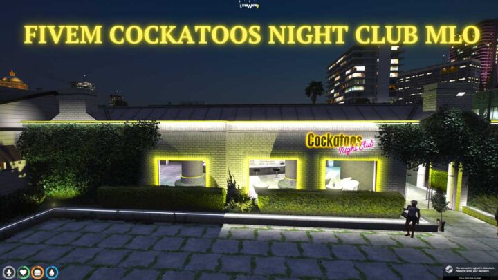 FiveM Cockatoos Night Club MLO - Elevate your nightlife experience with a custom map, providing a unique and immersive setting for your roleplay server.
