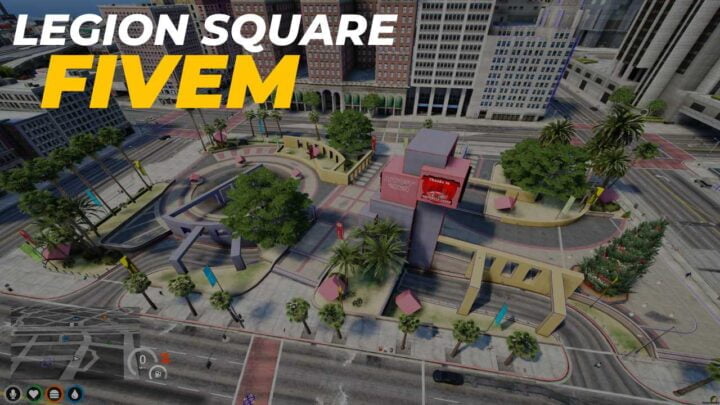 Legion Square MLO for FiveM - Explore custom designs, interior, maps, and YMAPs for an immersive gaming experience for your server