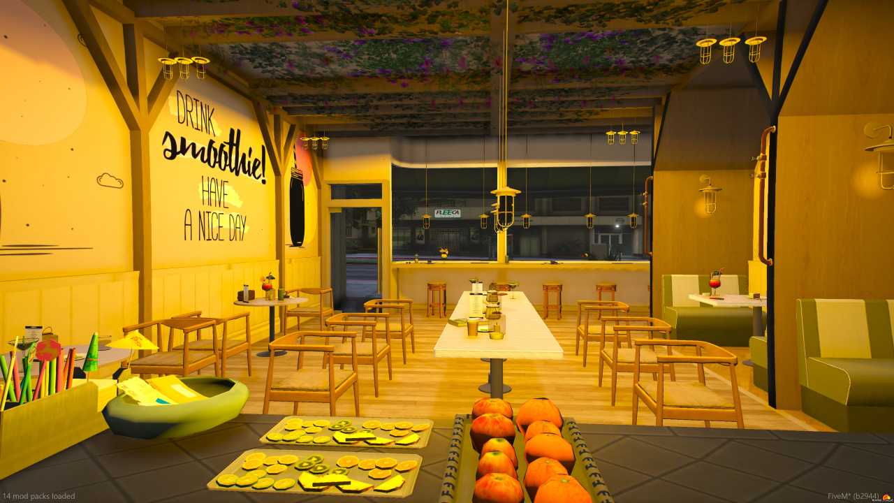 Explore exclusive fivem Limeys Juice mlo for a vibrant virtual world: Free restaurant, ready nightclub, secret cave, and unique home interiors for