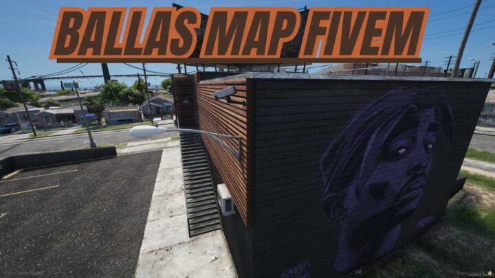 Dress your Fivem characters in unique ballas map fivem, explore Ballas territory with MLOs and maps for an immersive experience