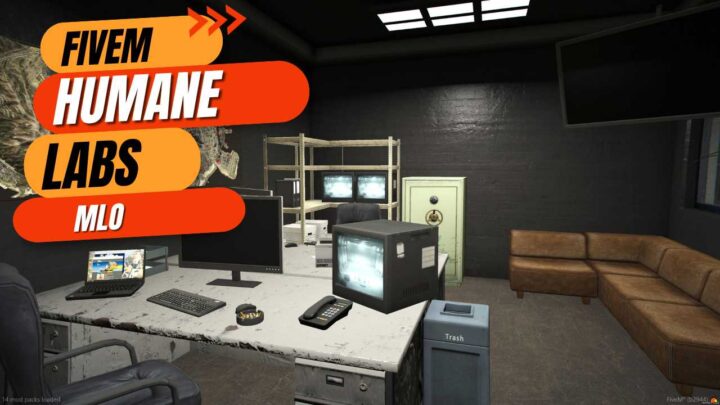 "Explore immersive fivem humane labs mlo in Fivem. Dive into Rainmad's Humane Labs Heist with QBcore. Unlock Fivem's open interiors for