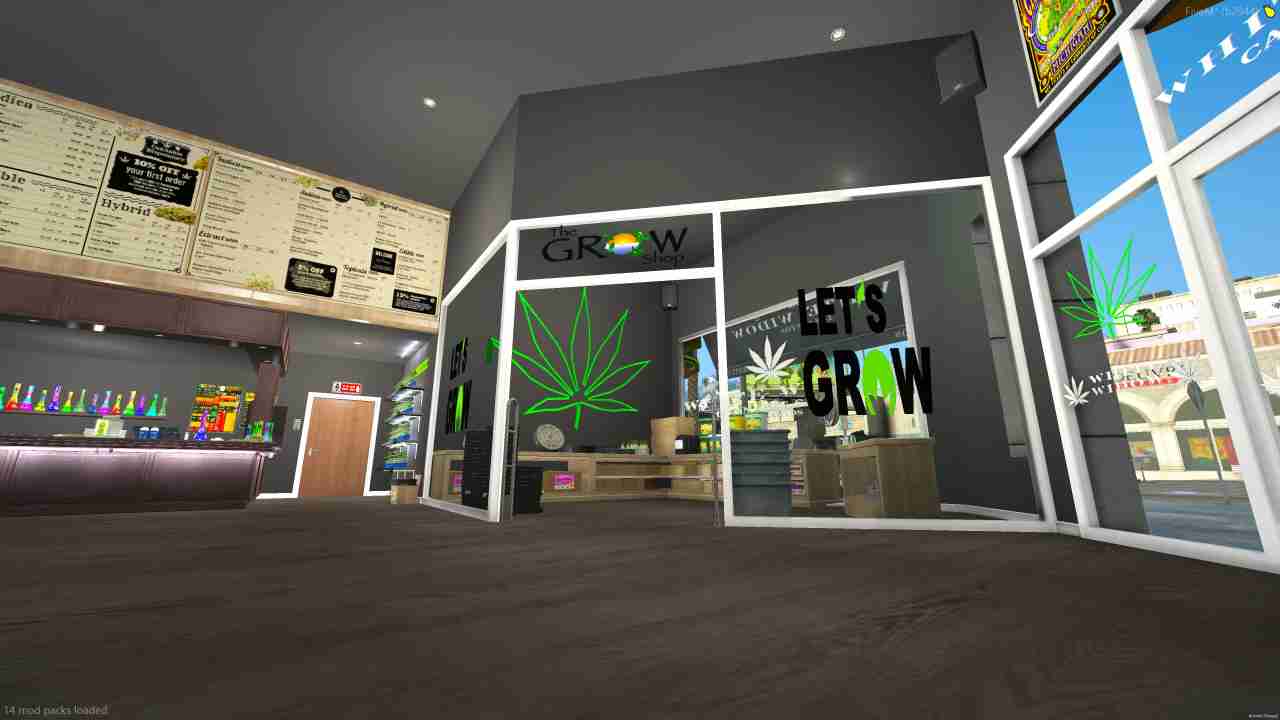 Explore unique Fivem experiences: cannabis shop fivem Cookies MLO, Int_weed, Coffee shop, Chalet, Liberty, LD organics, Fun MLO, and more!