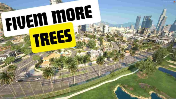 Enhance your Fivem experience with fivem more trees our diverse tree pack, including redwood, pink, and more aesthetic options.