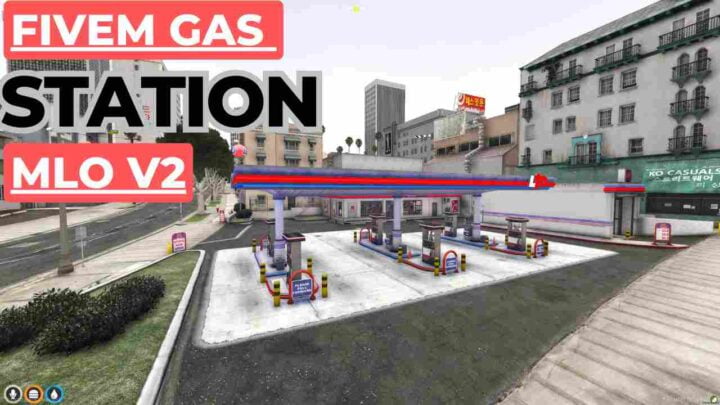 Enhance your FiveM experience with our fivem gas station mlo v2 and Simulator. Own and protect stations in MLO format. QBcore compatible